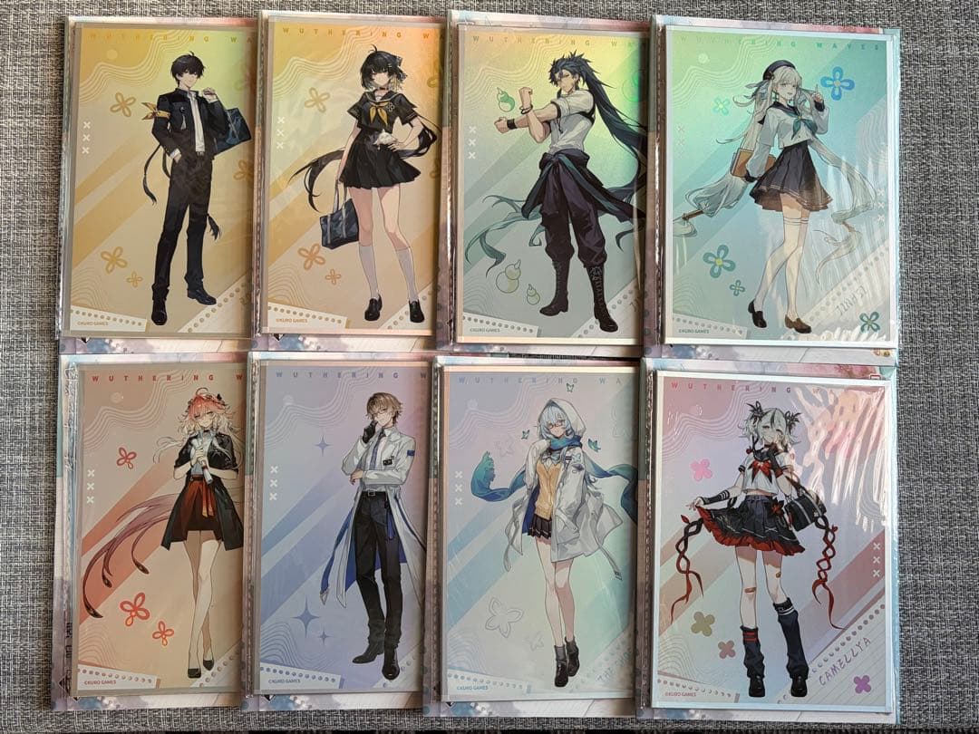 一番くじ 鳴潮 第二ソラリス学園 F賞 色紙 全種 全8種 フルコンプ