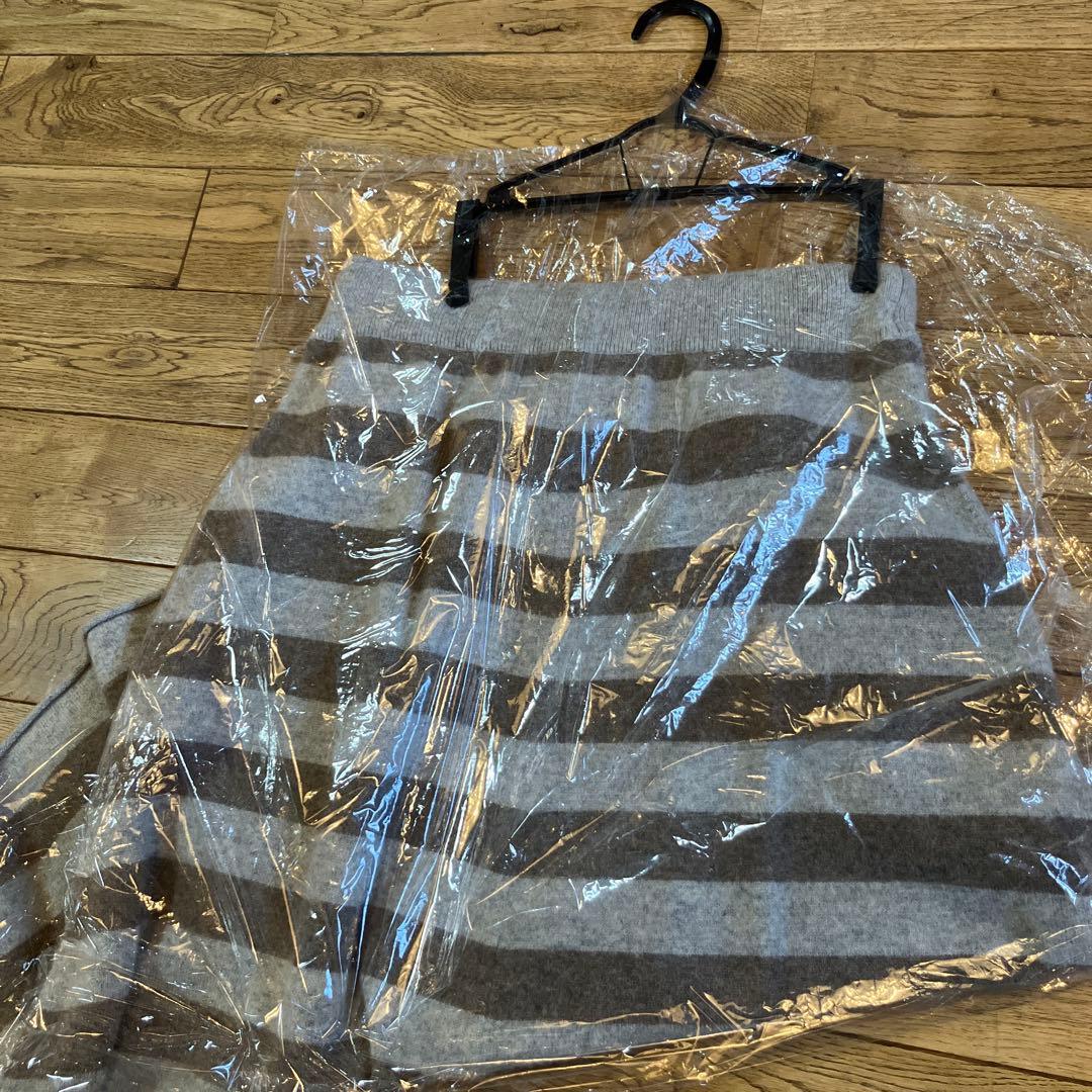 エクストリーム　ロンハーマン　ニット　カシミア　ボーダー　スカート