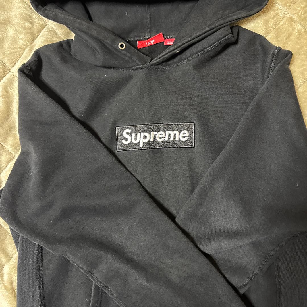 Supreme ブラック パーカー Mサイズ