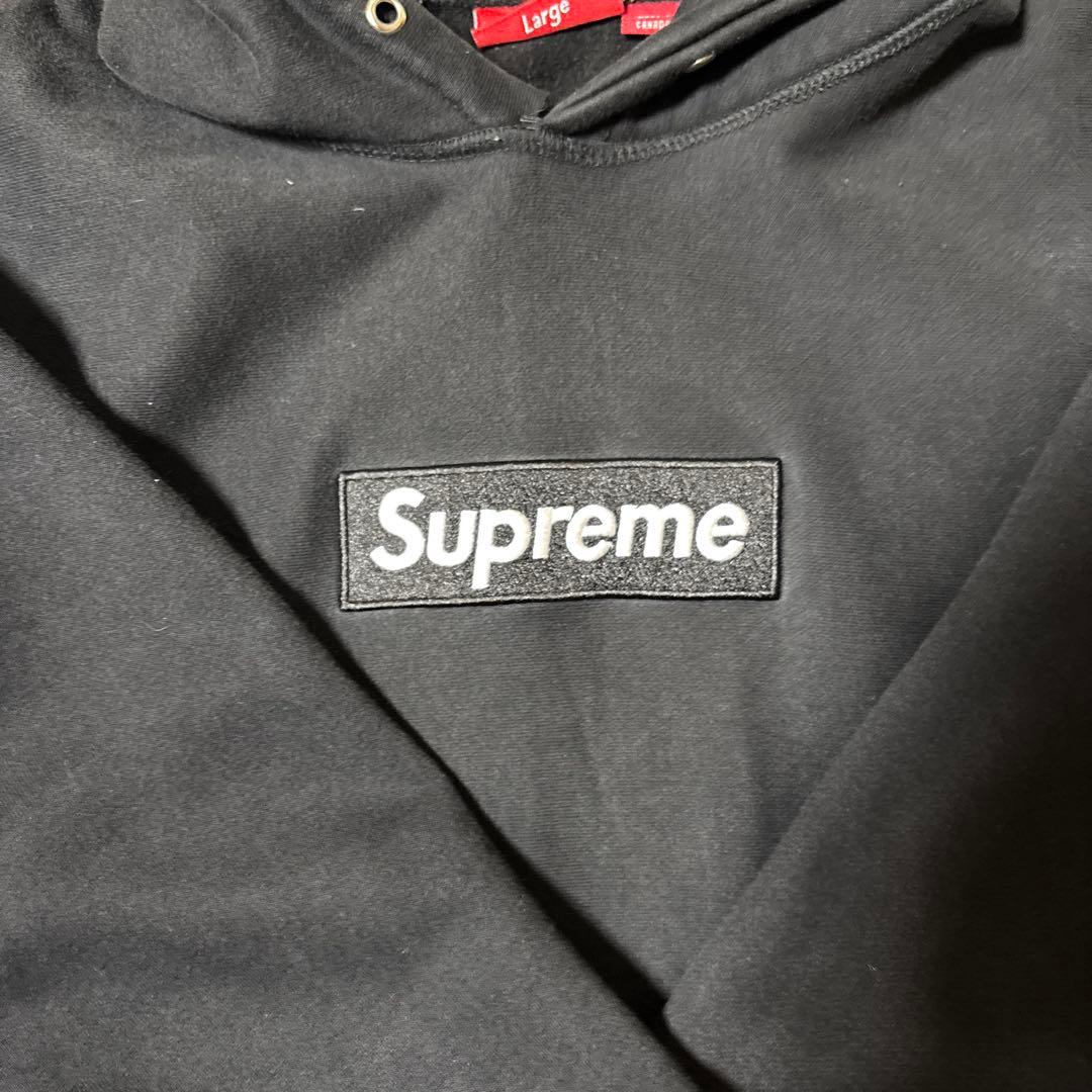Supreme ブラック パーカー Mサイズ