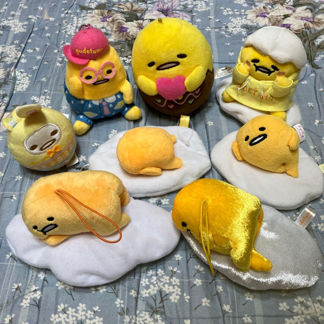 ぐでたま　ぬいぐるみマスコットセット