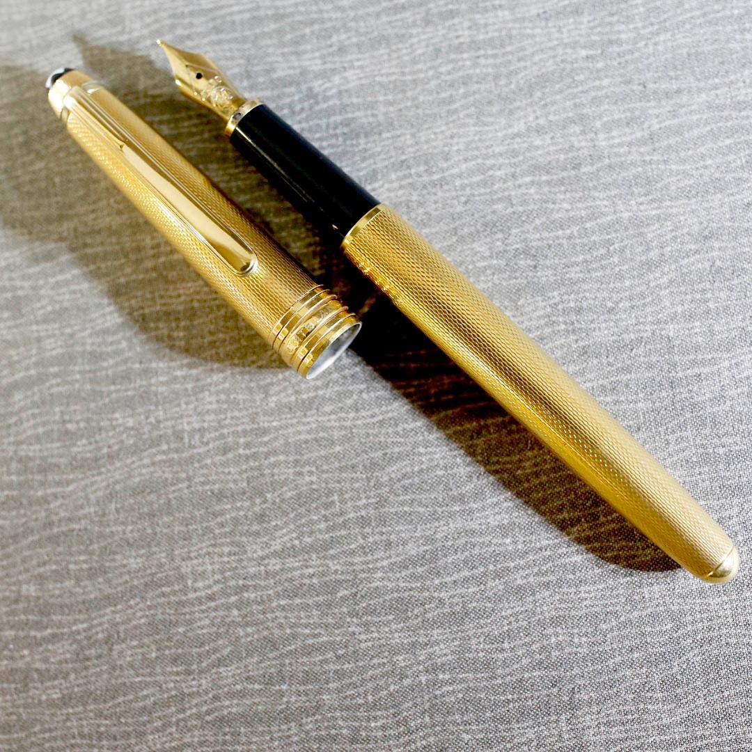 【送料込み】モンブラン 万年筆 １４４４ バーレイ ゴールド マイスター