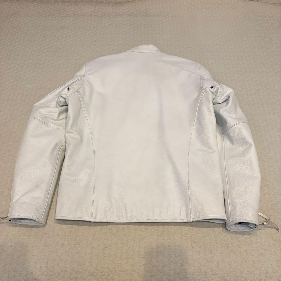 美品✨FREEDOM フリーダム　ライダースジャケット　ホワイト　40サイズ