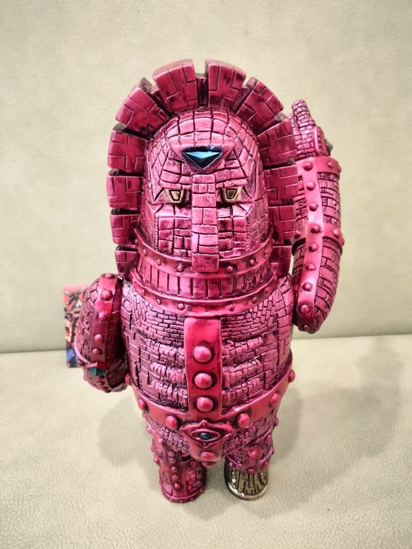 ソフビ　monstock Gモアイロボ　④　izumonster　安楽安作