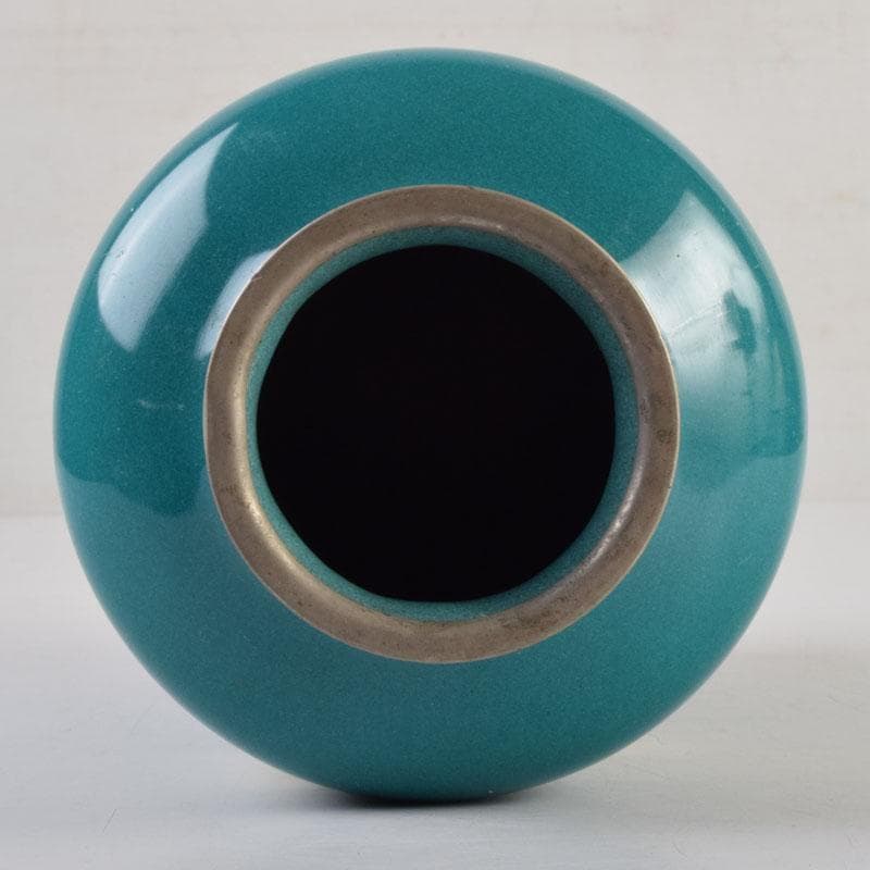 七宝焼　花文　花瓶　V　9050