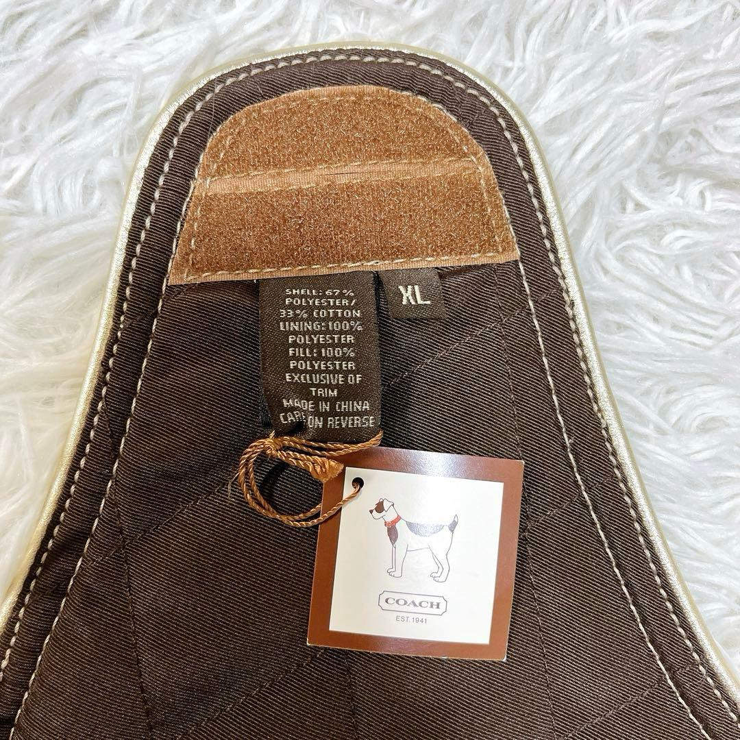 【新品未使用品】COACH コーチ 犬服 ドッグコート XL シグネチャー