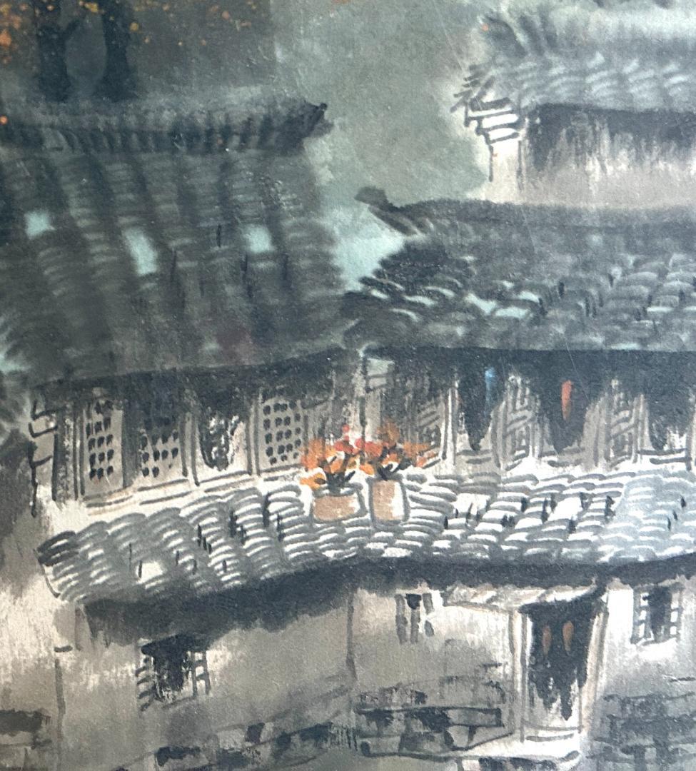 陸染石　中国美術　水墨画　山水画　蘇州画院院長　インテリア