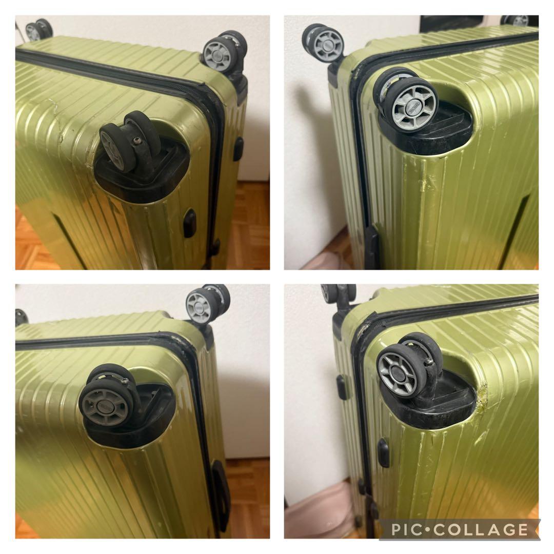 T*ん様 廃盤 リモワ サルサエアー 容量 91L 4輪 TSAロック ライムグ