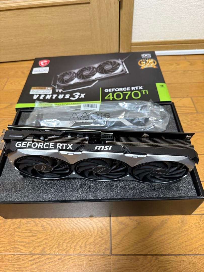 グラフィックボード・グラボ・ビデオカード MSI GEFORCE RTX 4070 Ti VENTUS 3X