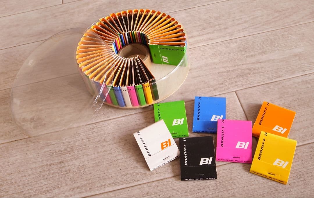 ブラニフ航空　60年代 機内配布用 マッチ 完全セット／非売品 ジラルド プッチ