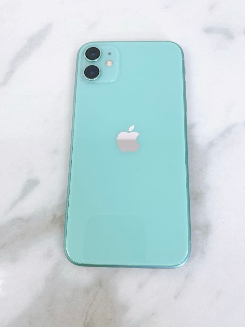 ＃【初期化済み】Apple iPhone 11 ミントグリーン 本体 128GB