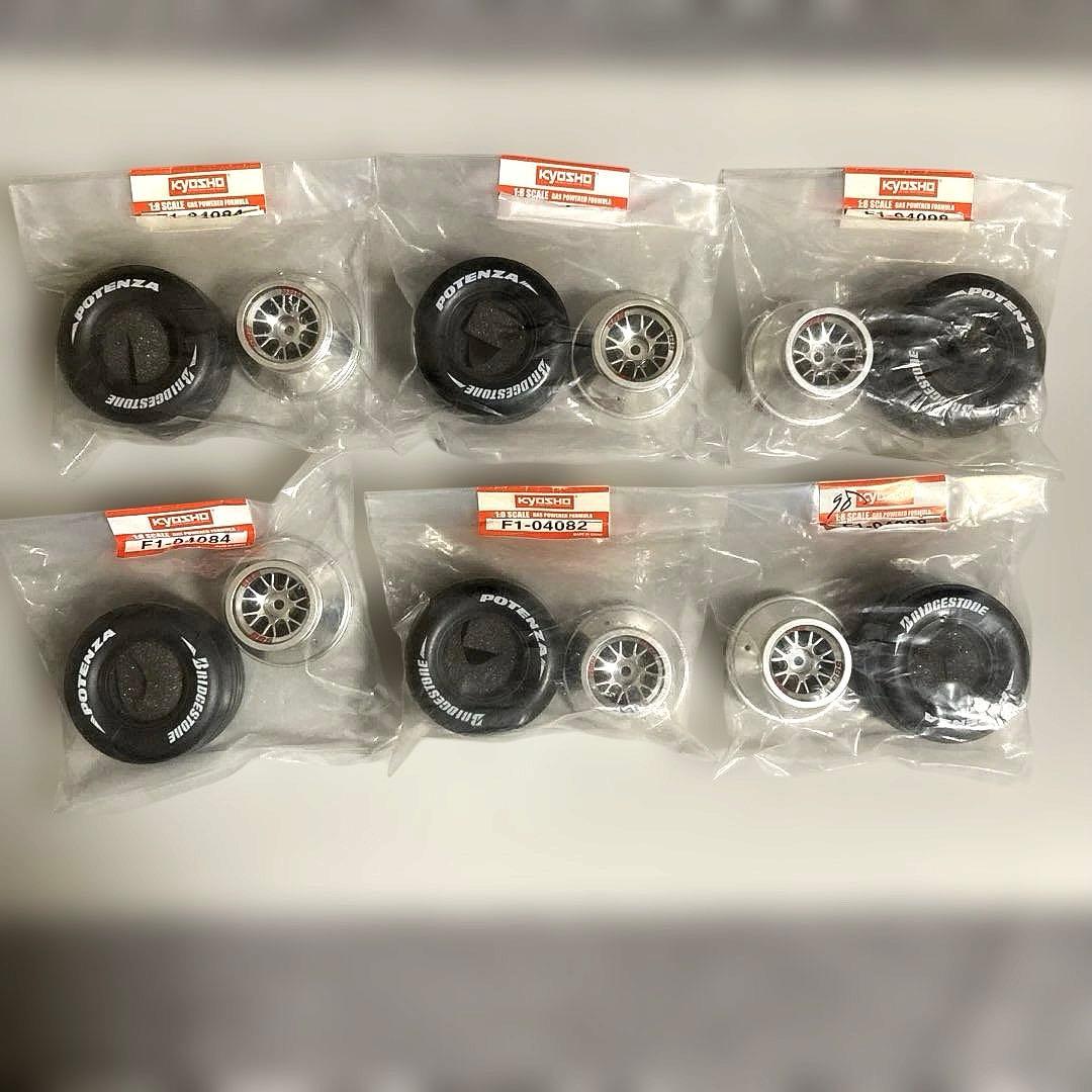 デアゴスティーニ　F1 フェラーリ　ラジコン　タイヤ・ホイールセット　6点