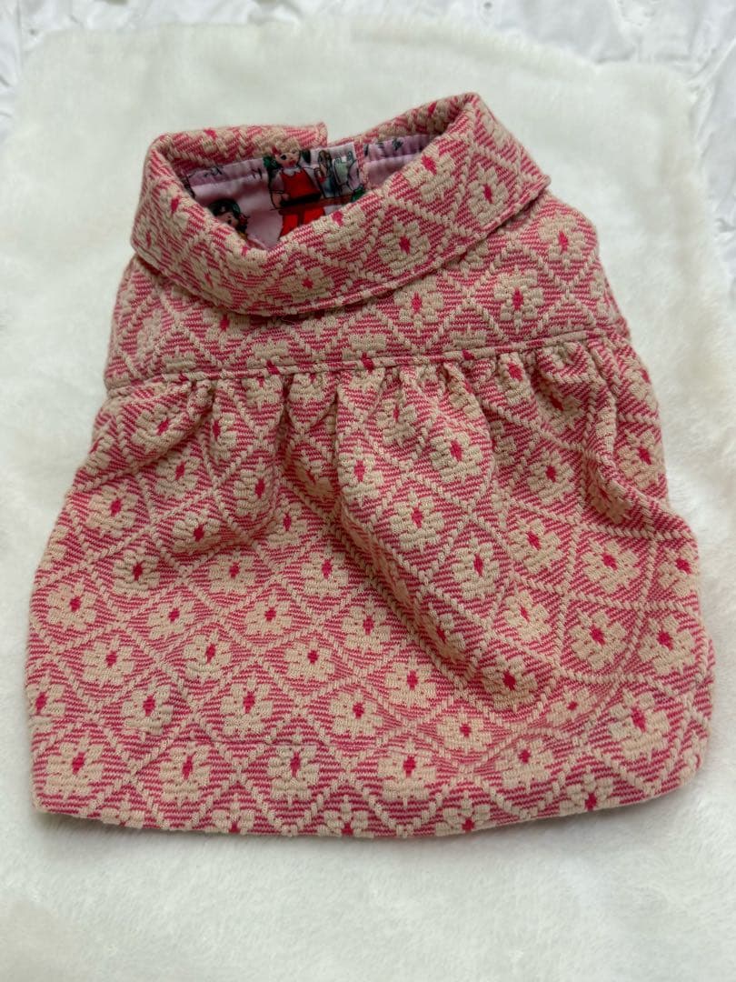 アトリエgg ピンクの花柄コート　18号