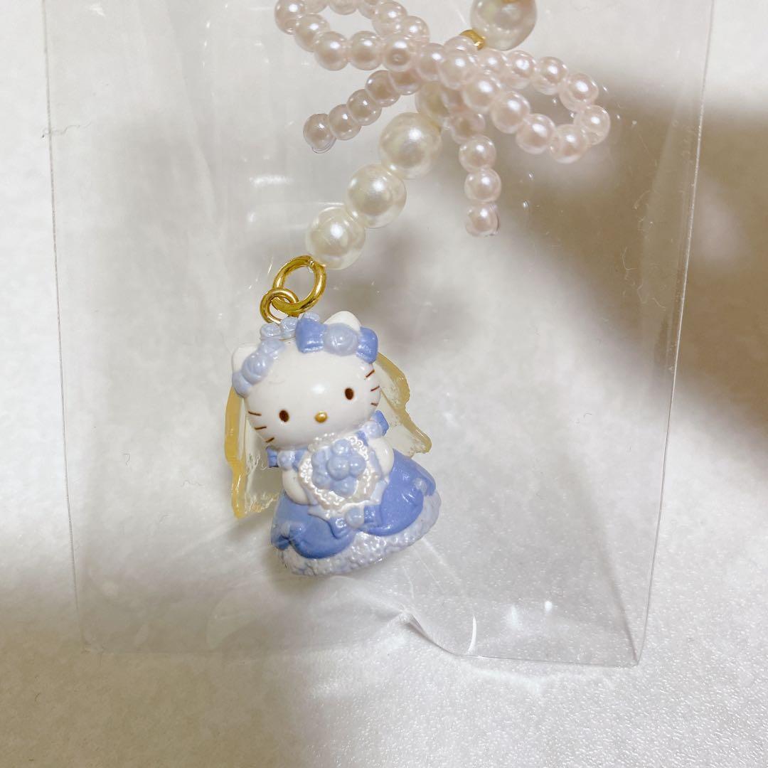 激レア！ウエディング　ハローキティ　2001年　ブルー　ストラップ　サンリオ