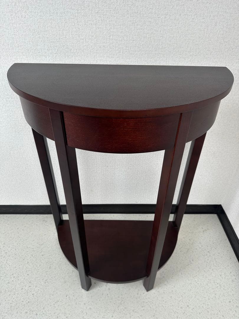 展示品 モダンスタイル ハーフムーン コンソール サイドテーブル※i4※