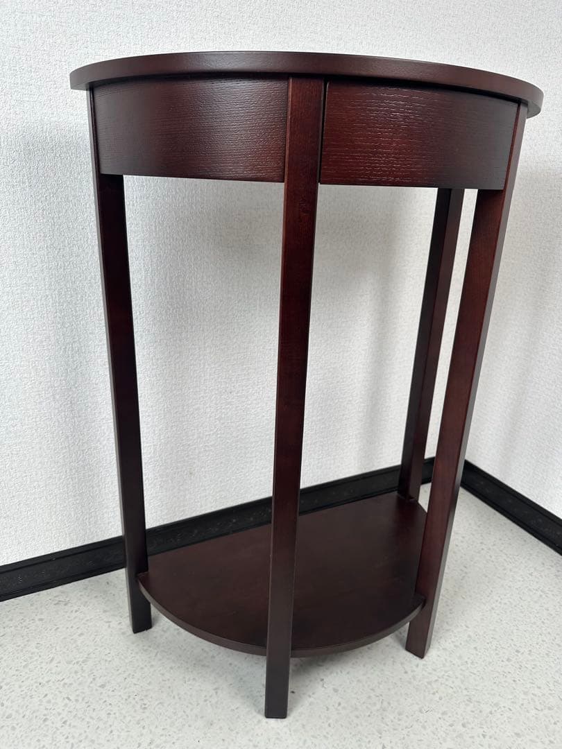 展示品 モダンスタイル ハーフムーン コンソール サイドテーブル※i4※