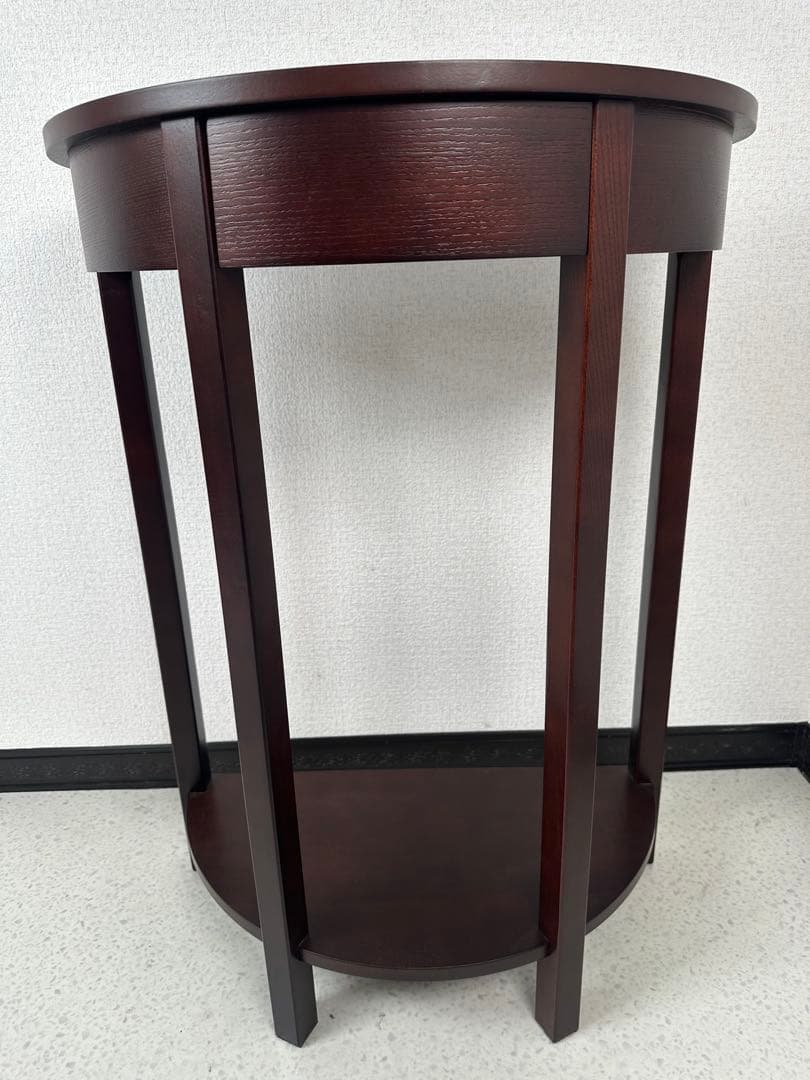 展示品 モダンスタイル ハーフムーン コンソール サイドテーブル※i4※