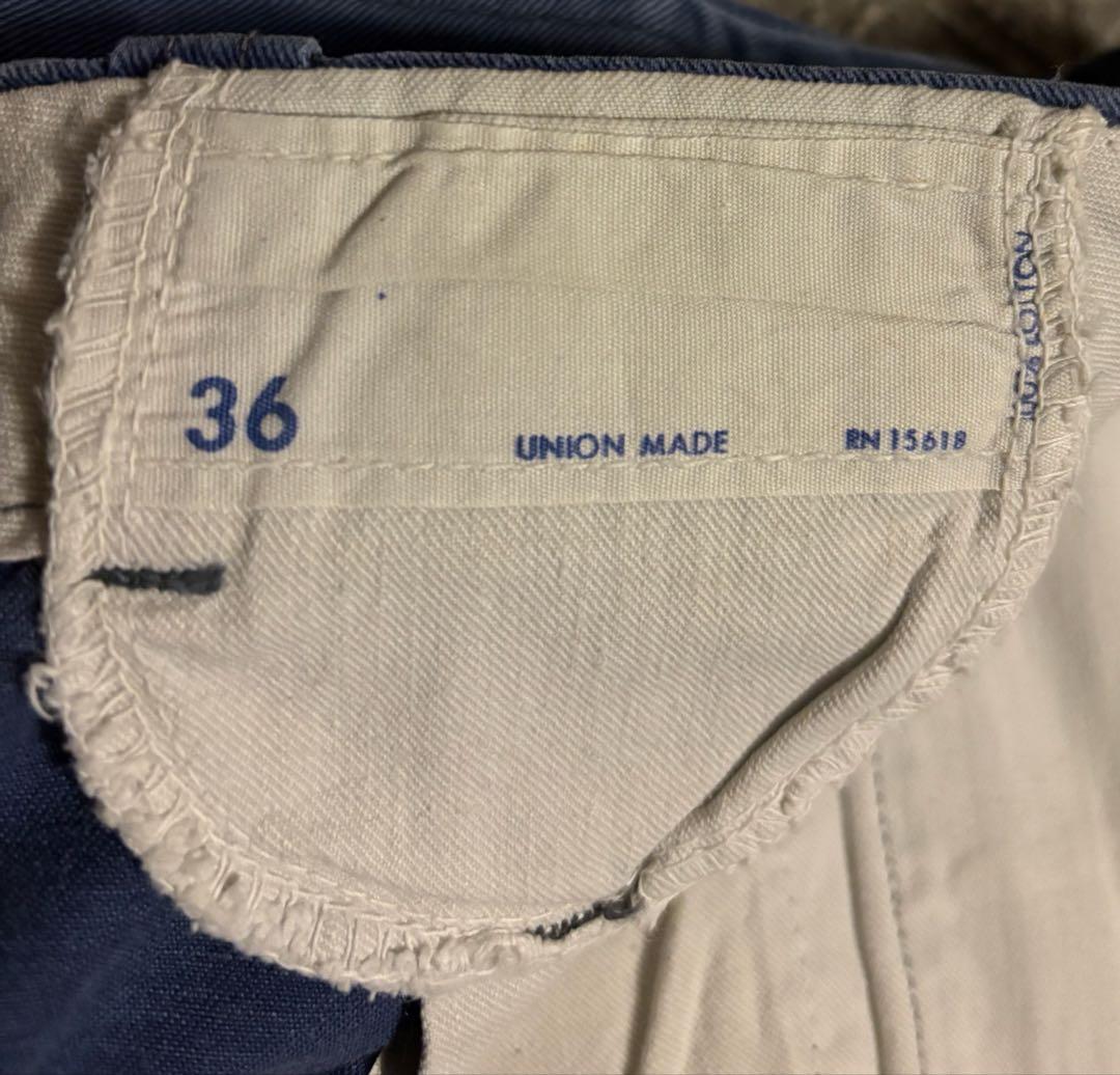 unknown 50s 60s オールコットン USA製 ワークパンツ フェード