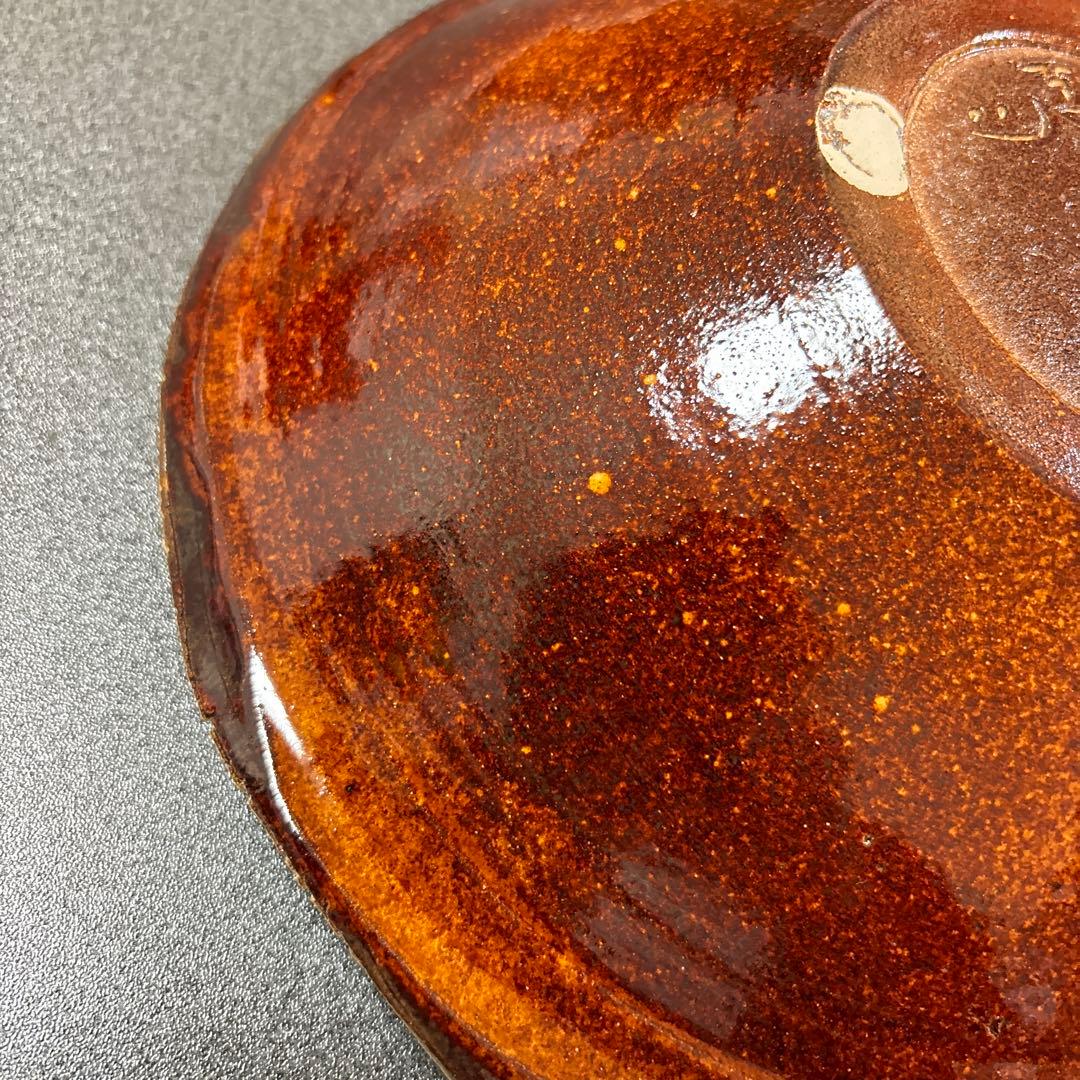 北陶　飯田雪峰　白いお皿陶器製 木箱付き