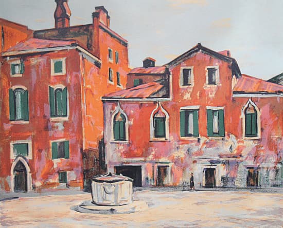 荻須高徳 【ラファエル広場】 リトグラフ