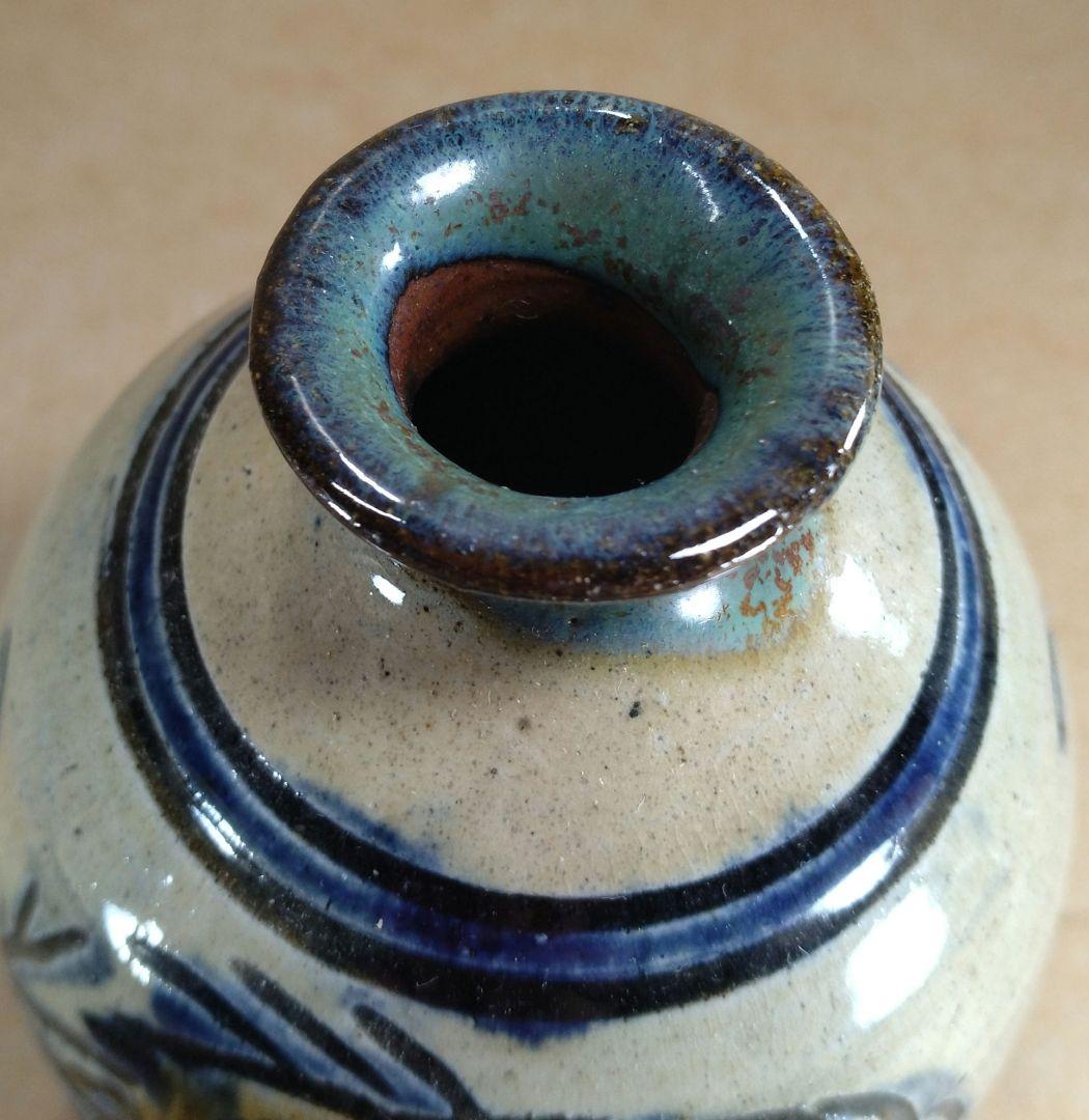 南風！【本物保証】金城次郎 壷屋焼 海老徳利 共箱 栞 人間国宝 壺屋焼