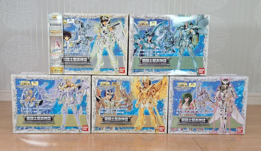 美品　聖闘士聖衣神話　神聖衣　5体セット　聖闘士星矢　フィギュア　バンダイ