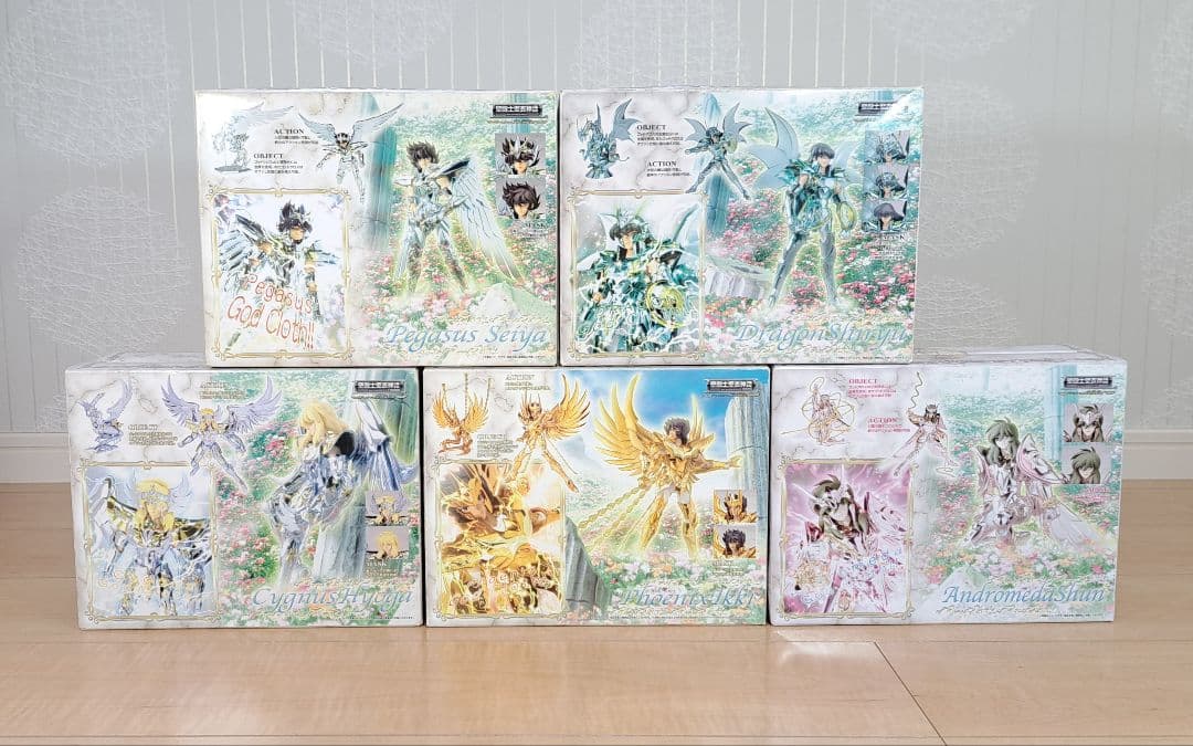 美品　聖闘士聖衣神話　神聖衣　5体セット　聖闘士星矢　フィギュア　バンダイ