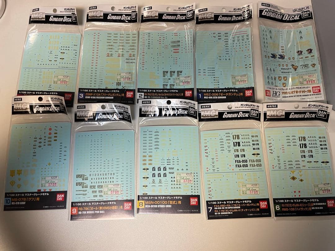 【超お得】水転写式デカール　24枚