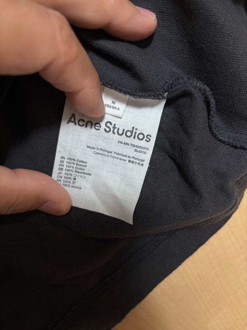 【最終値下げ】Acne Studios アクネステュディオスクルーネックTシャツ