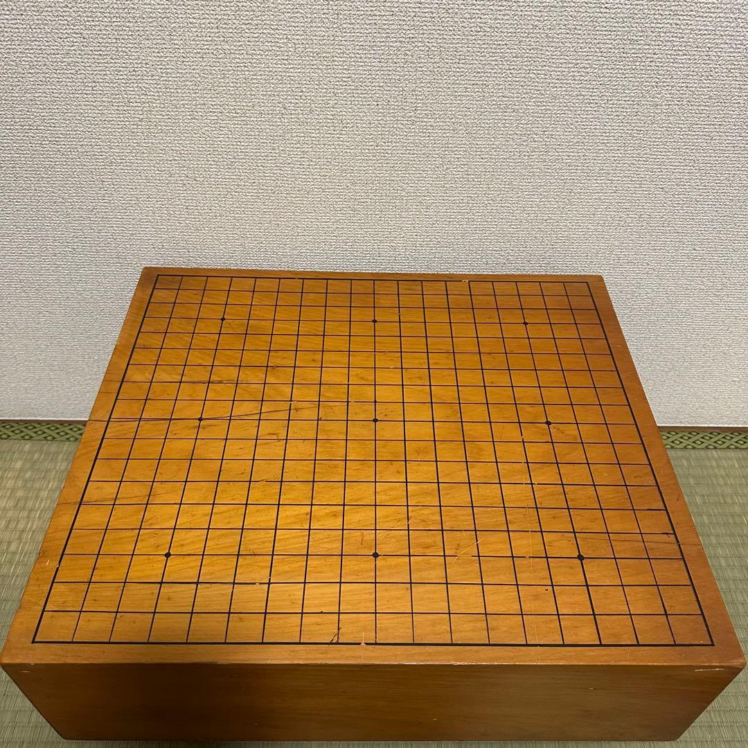 【最高級】　本榧 一枚板 足付囲碁盤　4.8寸　黄金色・年輪密・油分豊富