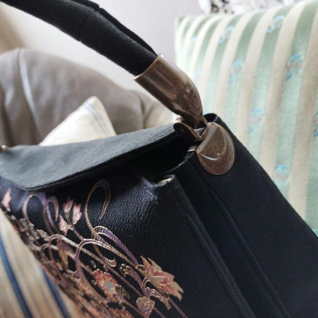 皇室御用達　OKAJIMA 岡重　正絹　和装バッグ　美品