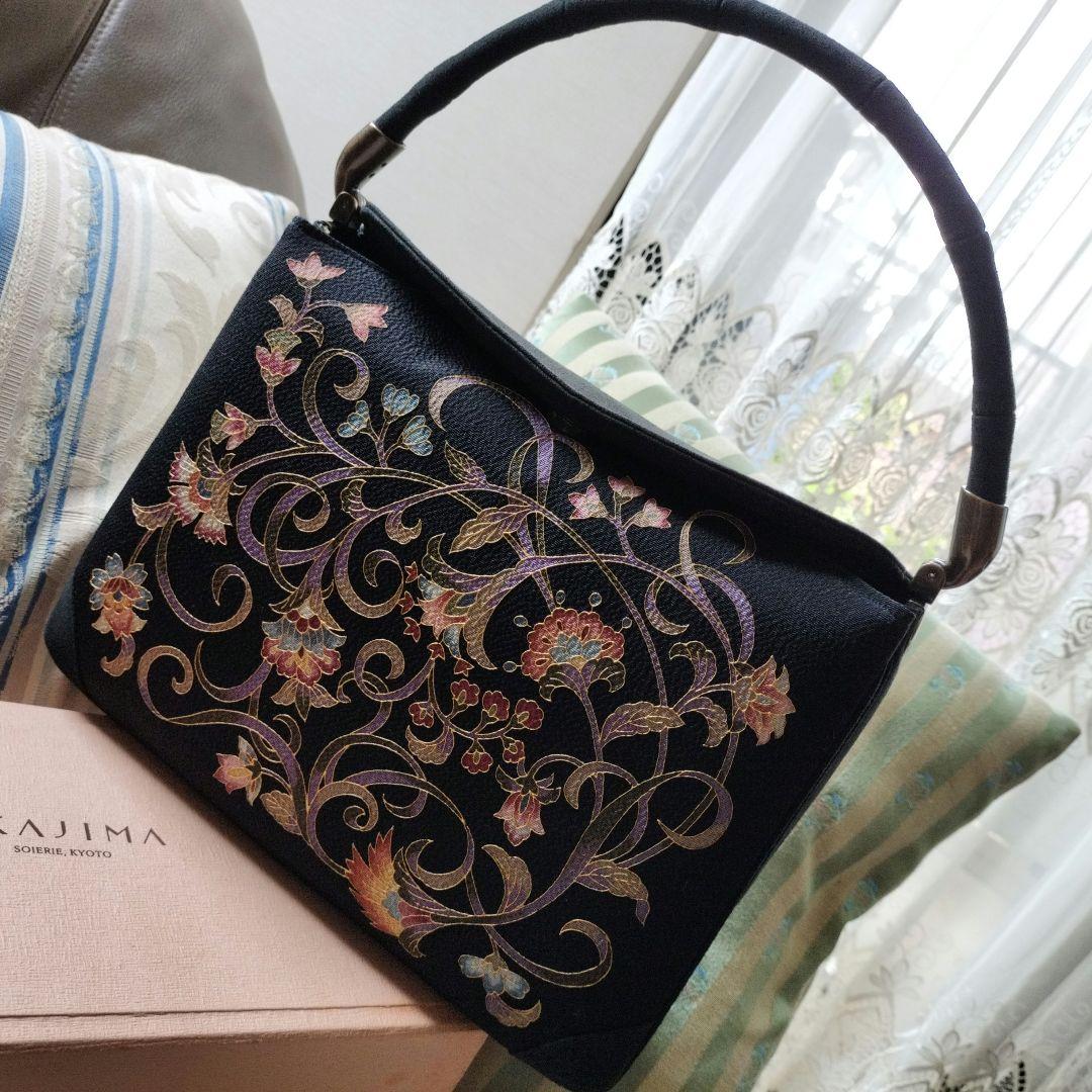 皇室御用達　OKAJIMA 岡重　正絹　和装バッグ　美品