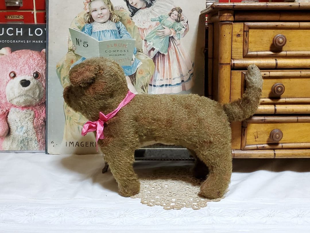 アンティーク　ファーネル？　犬