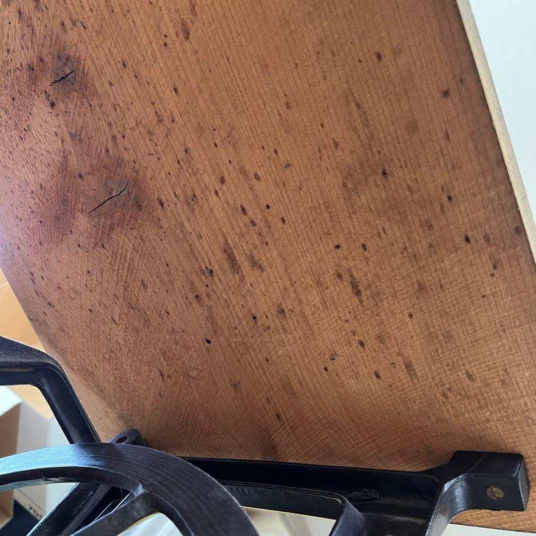 【春セール価格】JUKI ミシン台リメイク アイアンフレーム ダークブラウン