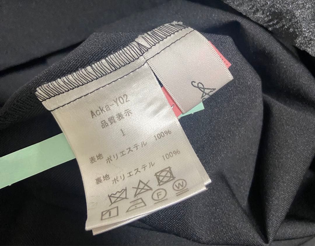 Acka sheer over one-piece ブラック size1