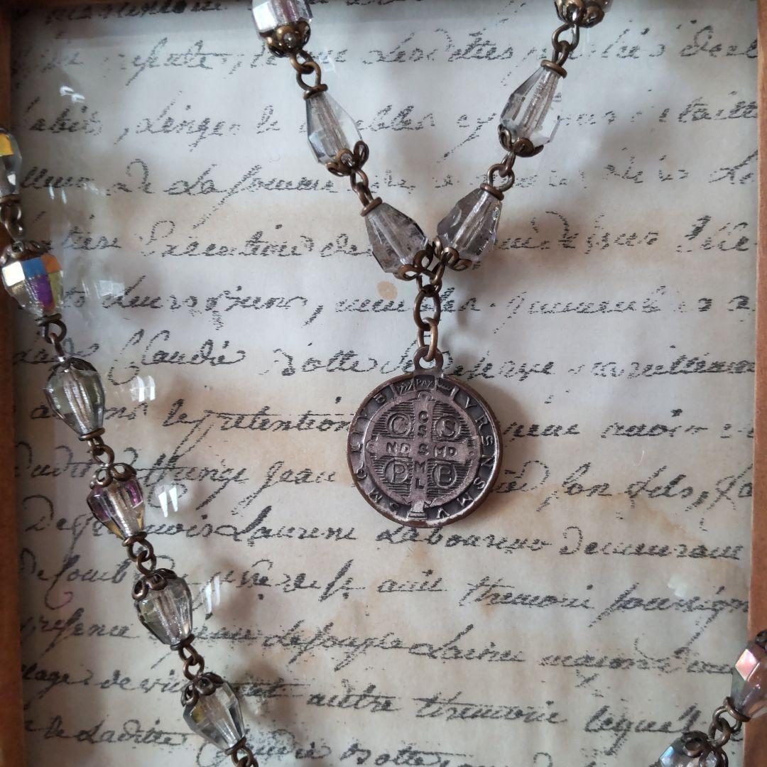 アンティーク　パーツ　メダイネックレス