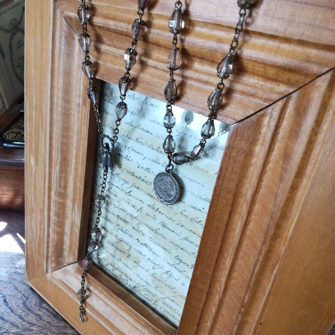 アンティーク　パーツ　メダイネックレス