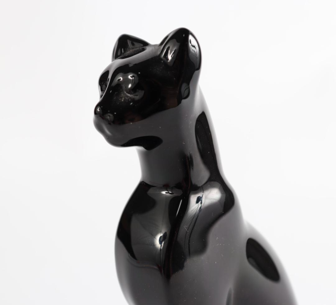 Baccarat バカラ クリスタルエジプシャン キャット ブラック 猫