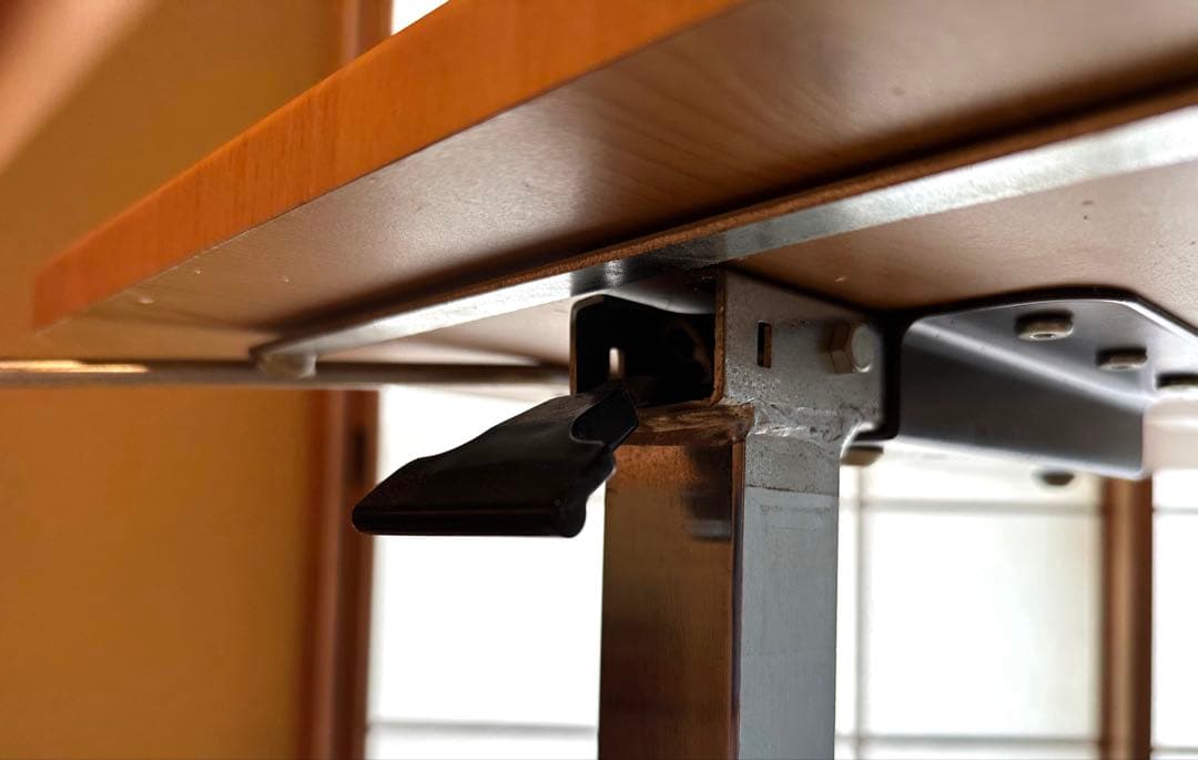 【ちーぼー】昇降式木製サイドテーブル キャスター付