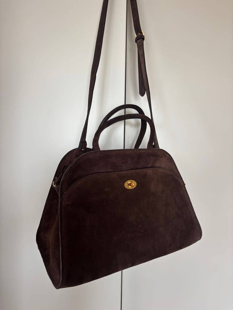 バッグ Elborn Momet Suede Mini Bag