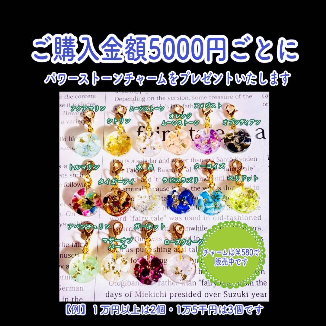 まんちさまオーダー＊白蛇玉入りブレスレット／白蛇抜け殻入りピアス