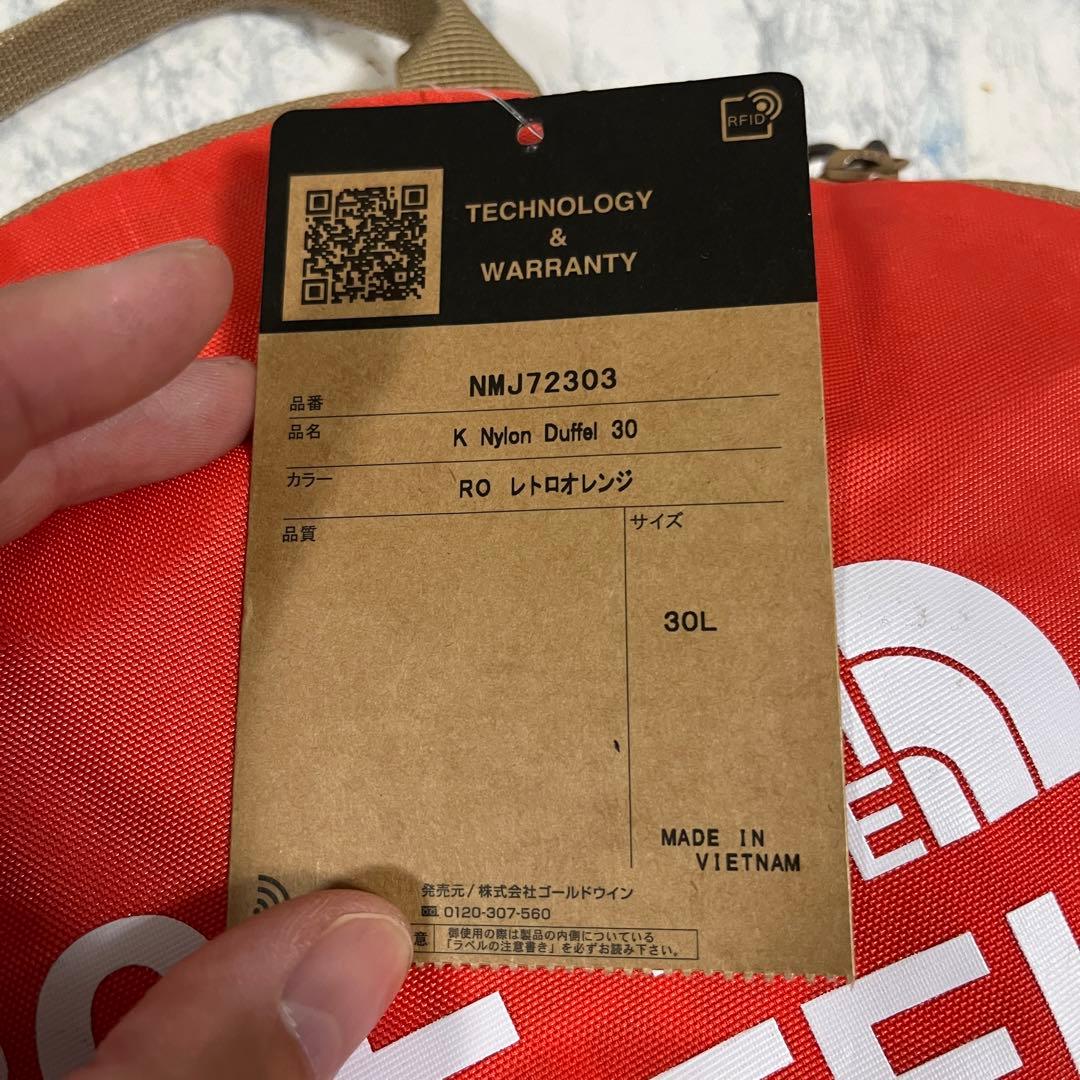 新品　ノースフェイス　ナイロンダッフル　ボストンバッグ　ショルダーバッグ