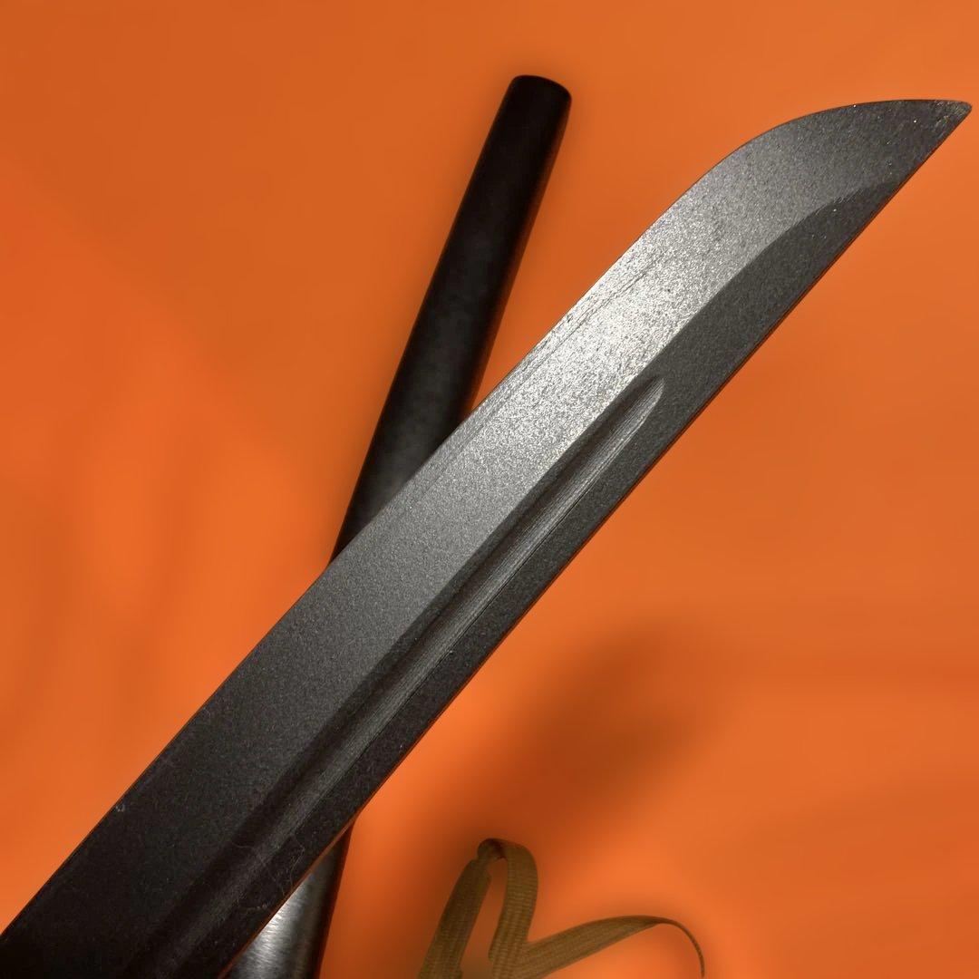 高級軽量模造刀 茶柄 海鼠透し金鍔 飾り栗形黒梨地鞘