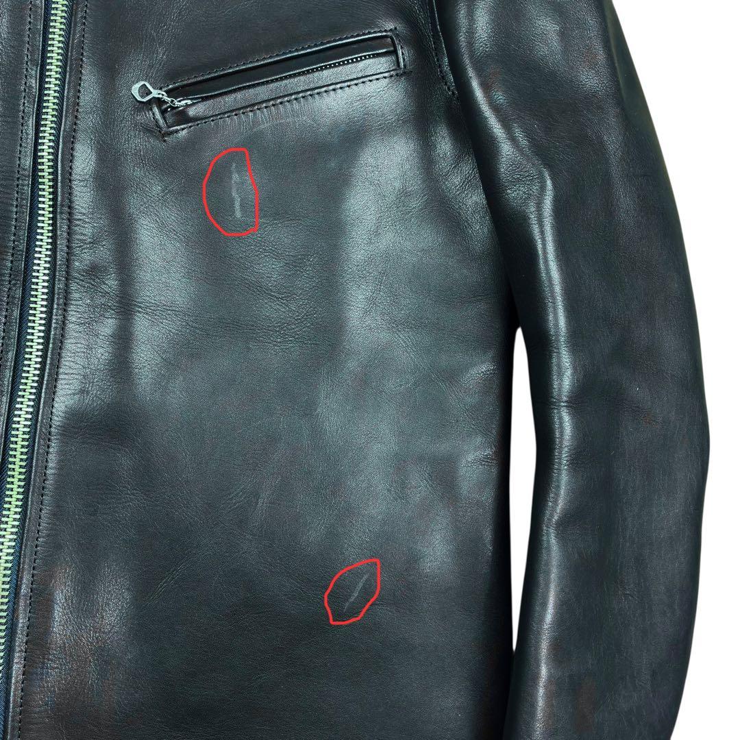 GANGSTERVILLE シングル レザー ライダース ジャケット M