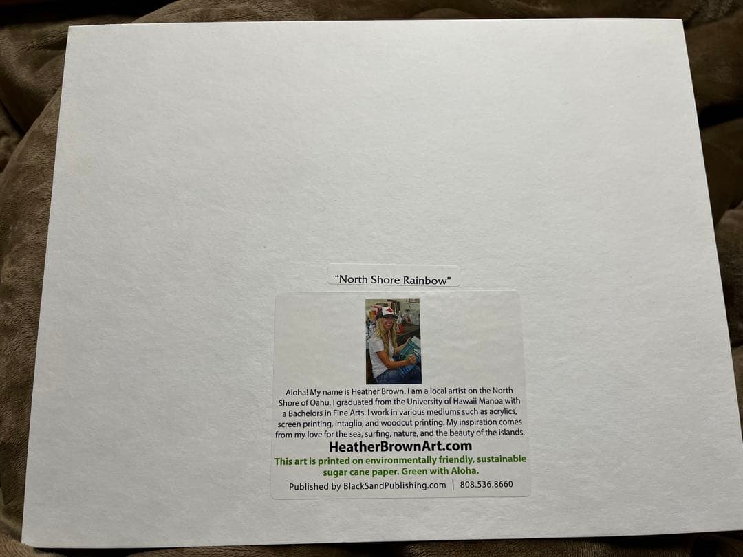 絵画 HeatherBrown Art Print NorthShoreRainbow