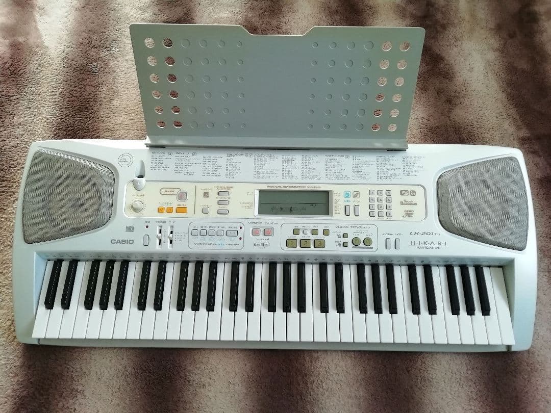 CASIO 電子ピアノ スタンド付 動作確認済 LK−201tv