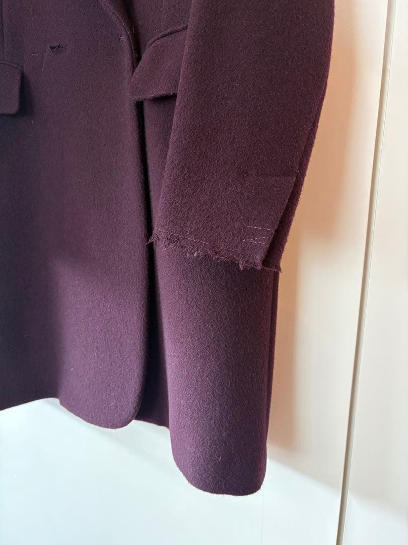 【美品】Maison Margiela ⑥パープル チェスターコート42