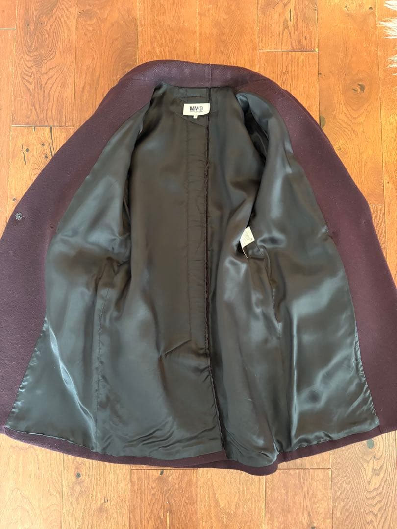 【美品】Maison Margiela ⑥パープル チェスターコート42