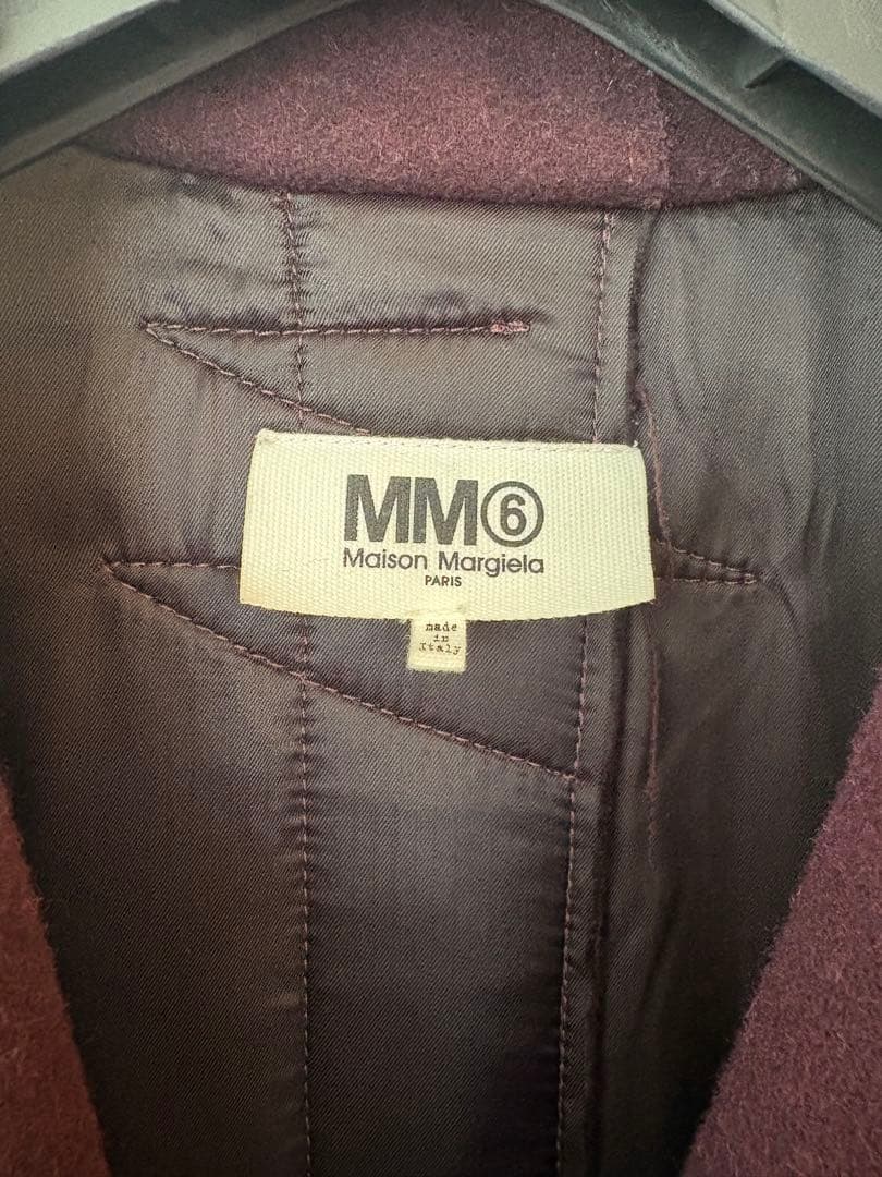 【美品】Maison Margiela ⑥パープル チェスターコート42