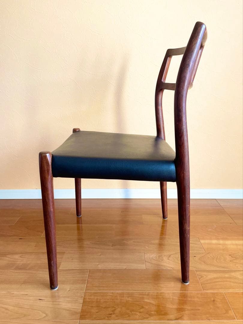 傷有りダイニングチェア4脚デンマークニールス・モラーチーク材 椅子大塚家具リペア